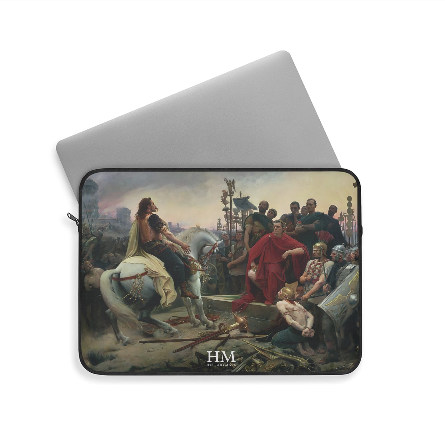 Vercingetorix throws down his arms at the feet of Julius Caesar Laptop Sleeve