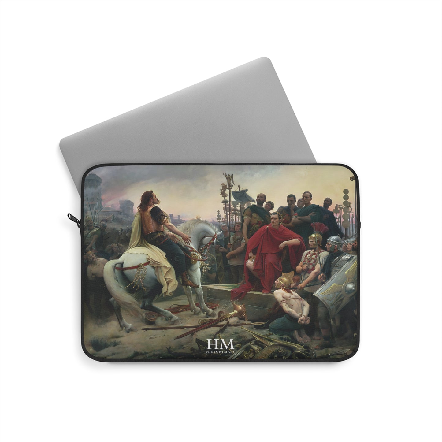 Vercingetorix throws down his arms at the feet of Julius Caesar Laptop Sleeve