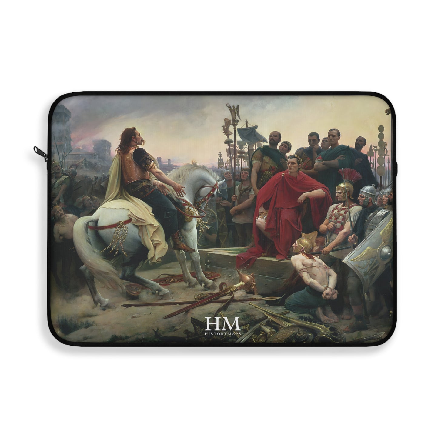 Vercingetorix throws down his arms at the feet of Julius Caesar Laptop Sleeve