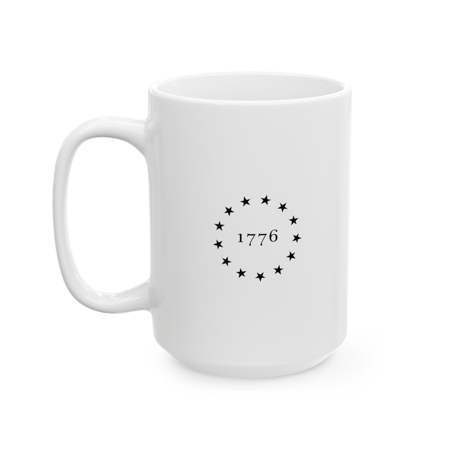 1776 HistoryMaps White Ceramic Mug (11oz, 15oz)