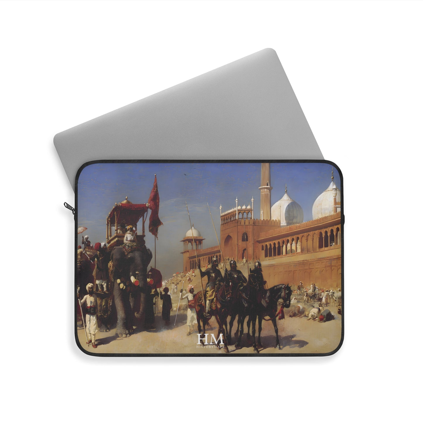 The Great Mogul and His Court Returning from the Great Mosque at Delhi Laptop Sleeve
