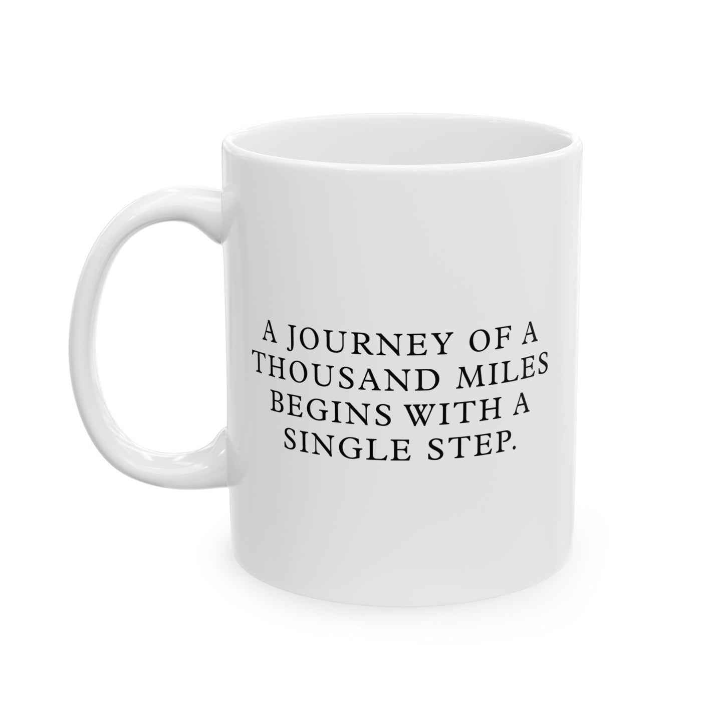 History Meets Humor Series: But First Coffee White Ceramic Mug (11oz, 15oz)