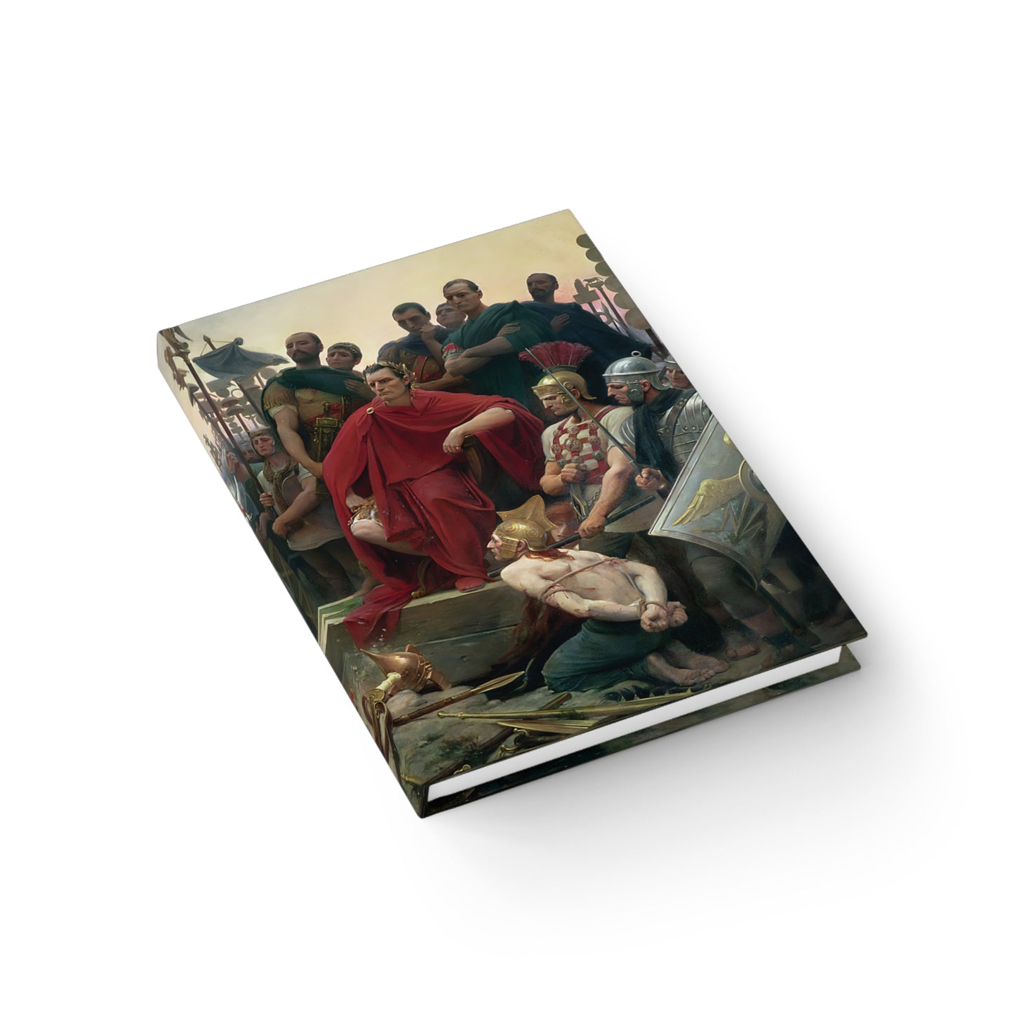 Vercingetorix throws down his arms at the feet of Julius Caesar Journal - Blank