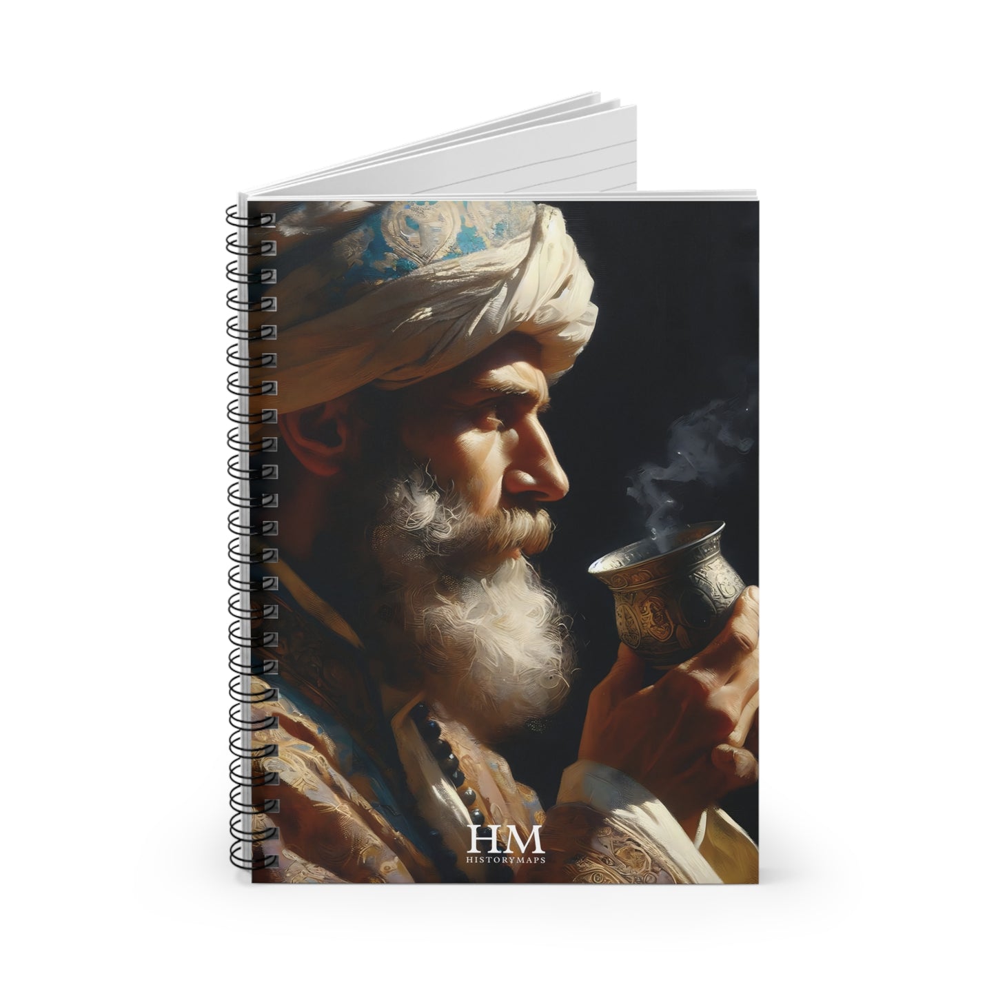 Reflections Over Tea Spiral Notebook - Ruled Line