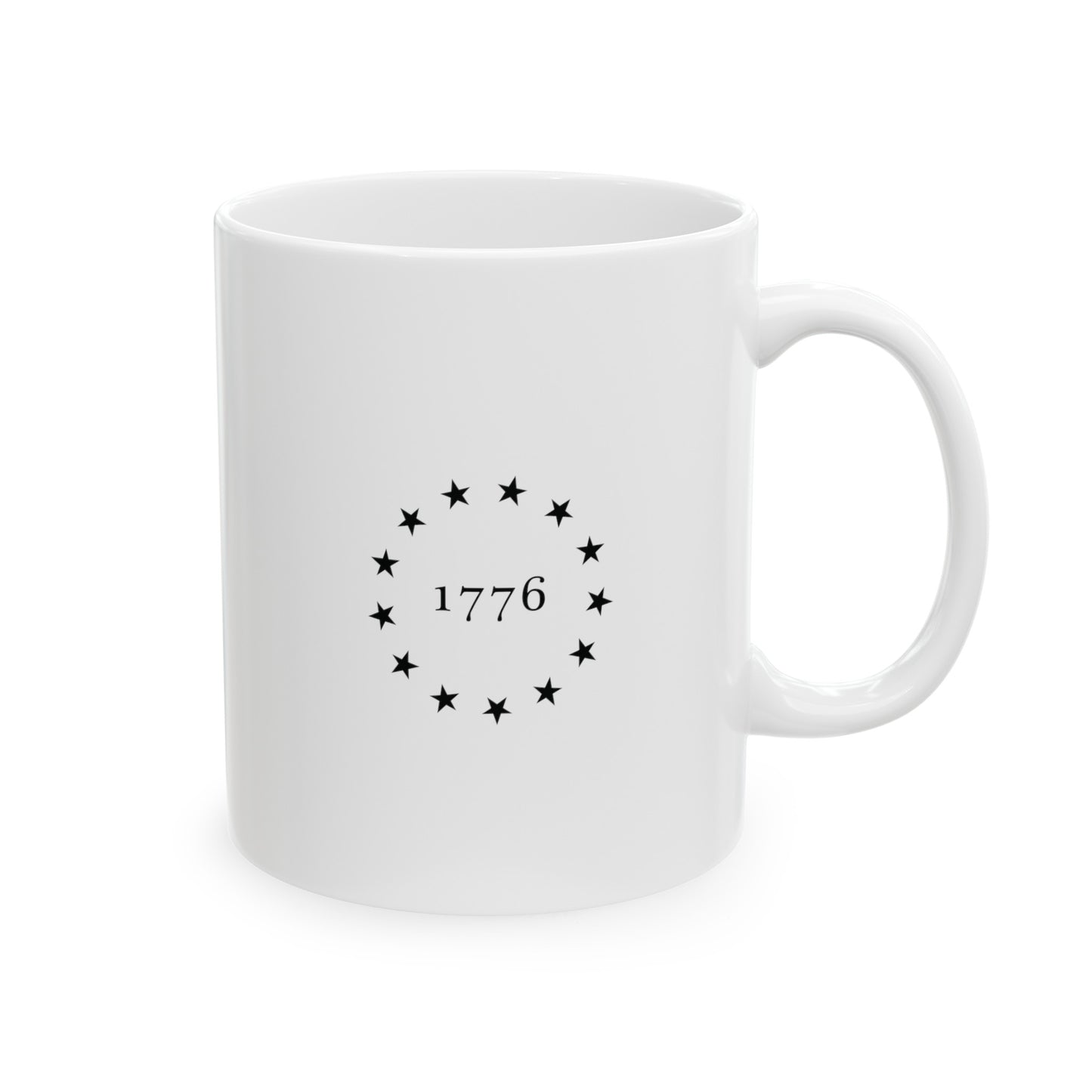 1776 HistoryMaps White Ceramic Mug (11oz, 15oz)