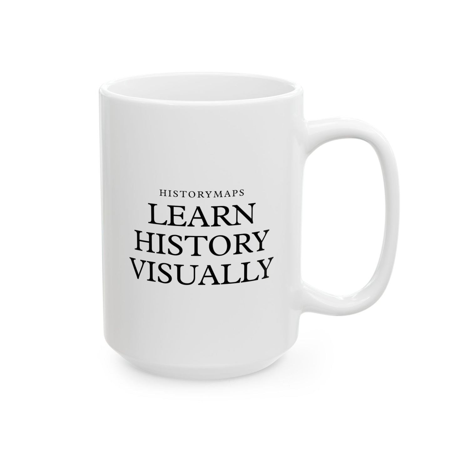 Learn History Visually White Ceramic Mug (11oz, 15oz)