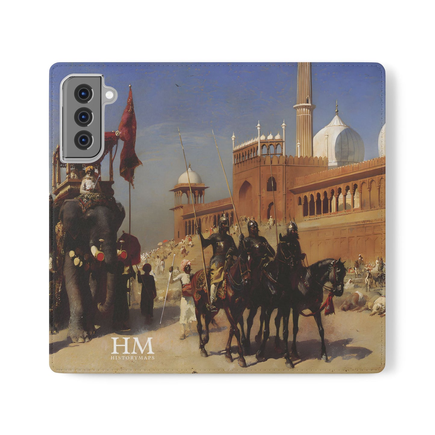 The Great Mogul and His Court Returning from the Great Mosque at Delhi Flip Cases