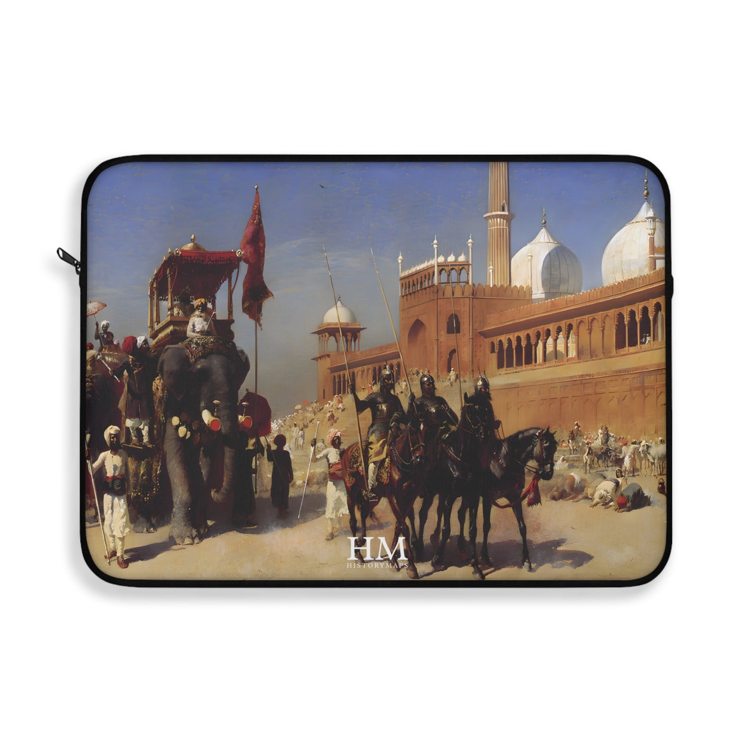 The Great Mogul and His Court Returning from the Great Mosque at Delhi Laptop Sleeve