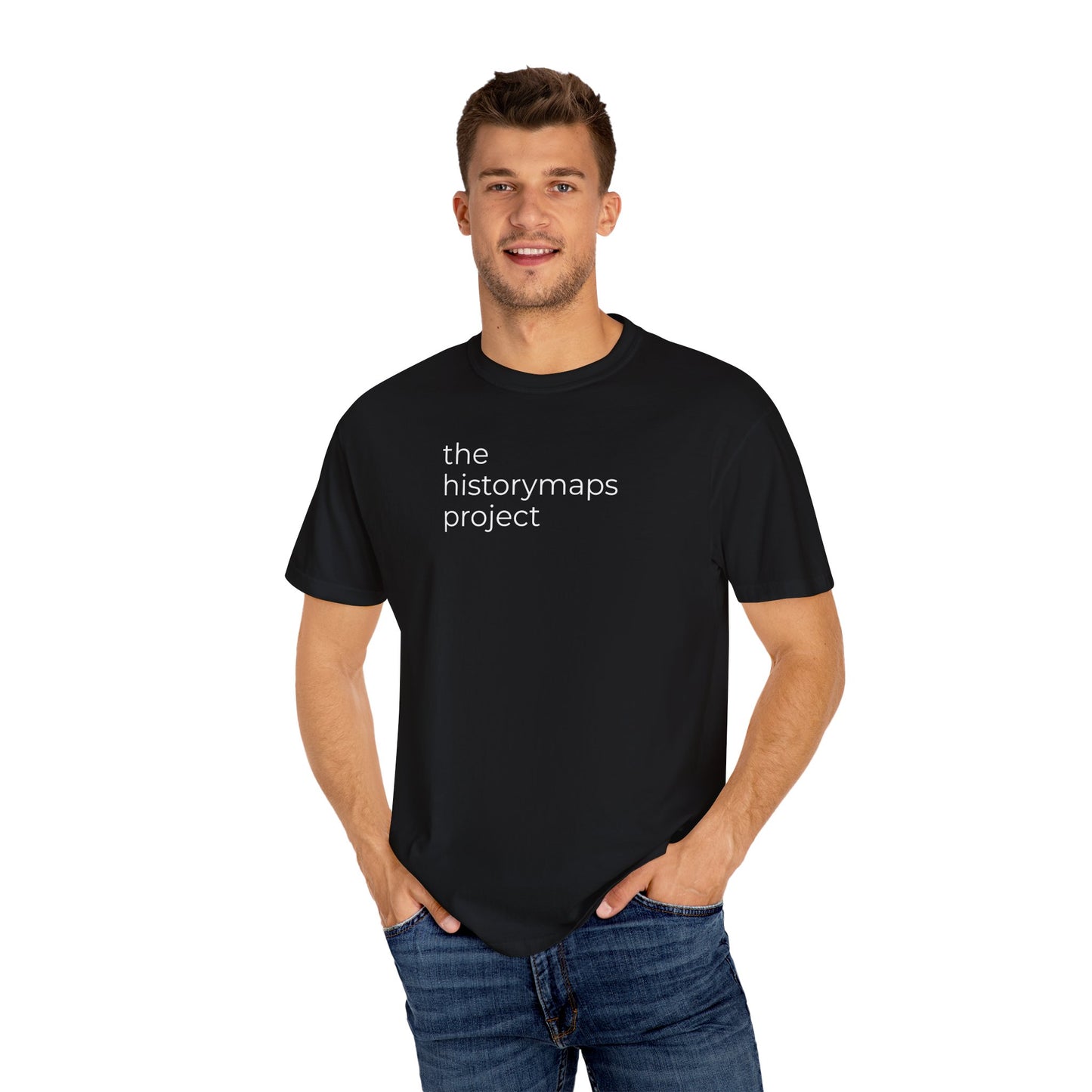 The HistoryMaps Project Unisex Garment-Dyed T-shirt