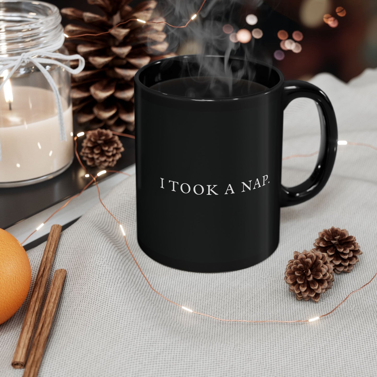 History Meets Humor series: I Took a Nap Black Mug (11oz, 15oz)