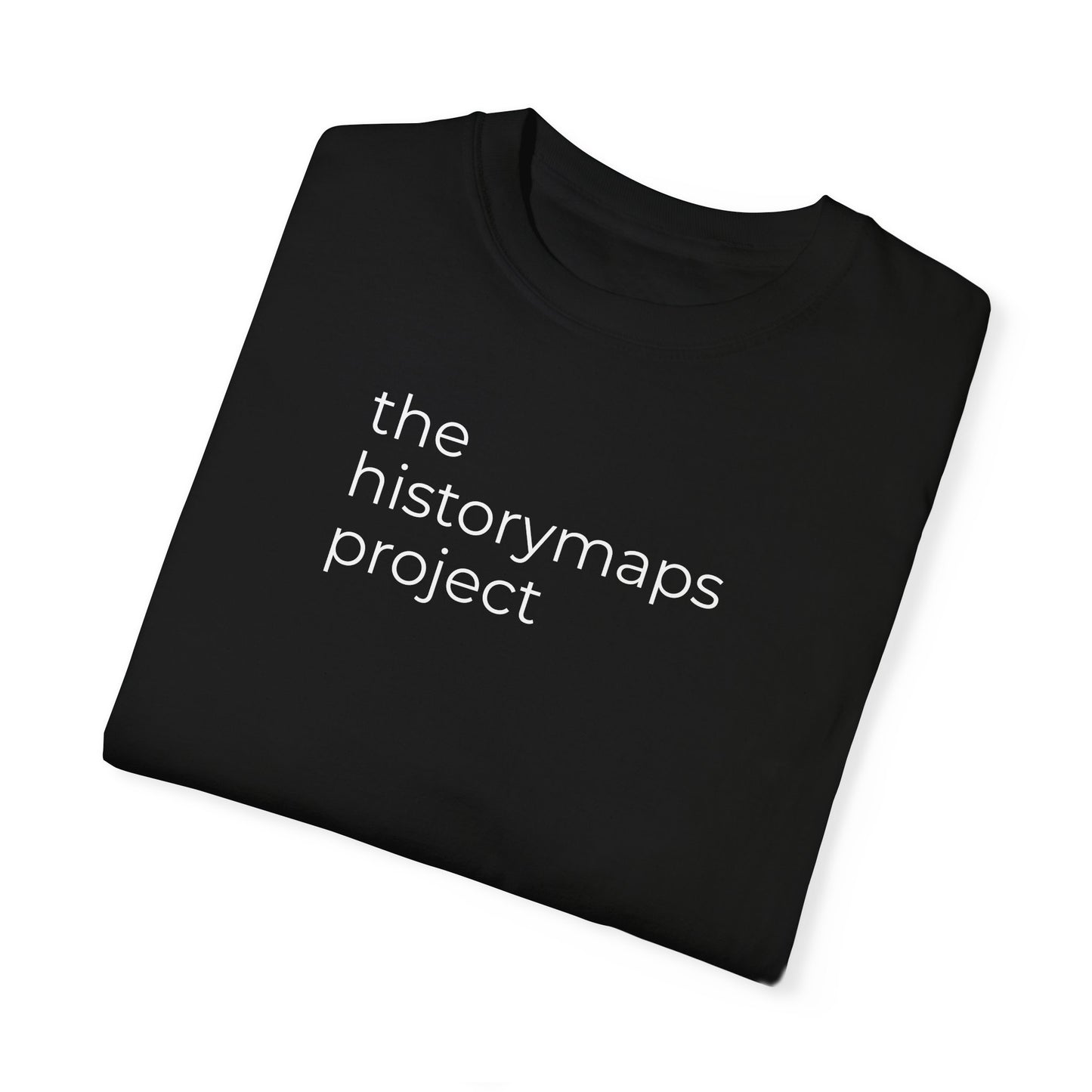 The HistoryMaps Project Unisex Garment-Dyed T-shirt