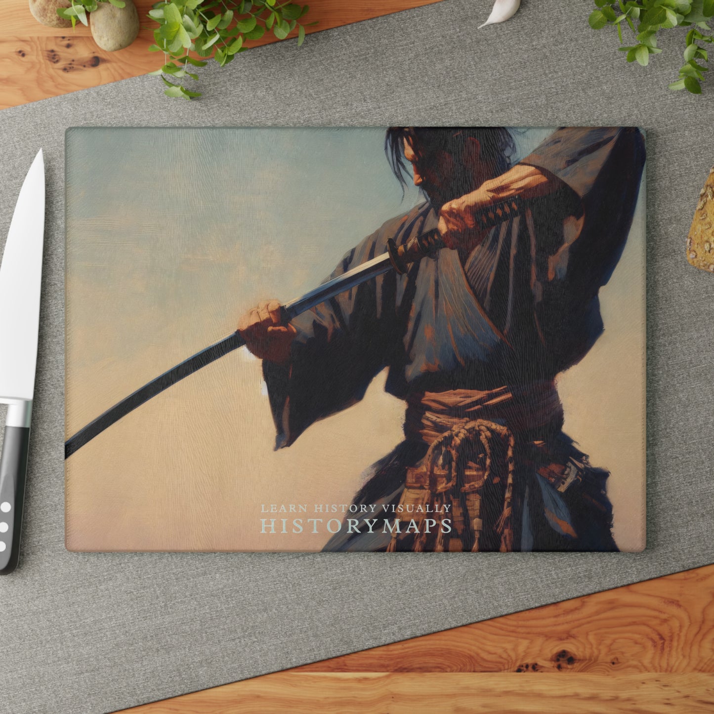 Sword Pratice Glass Cutting Board