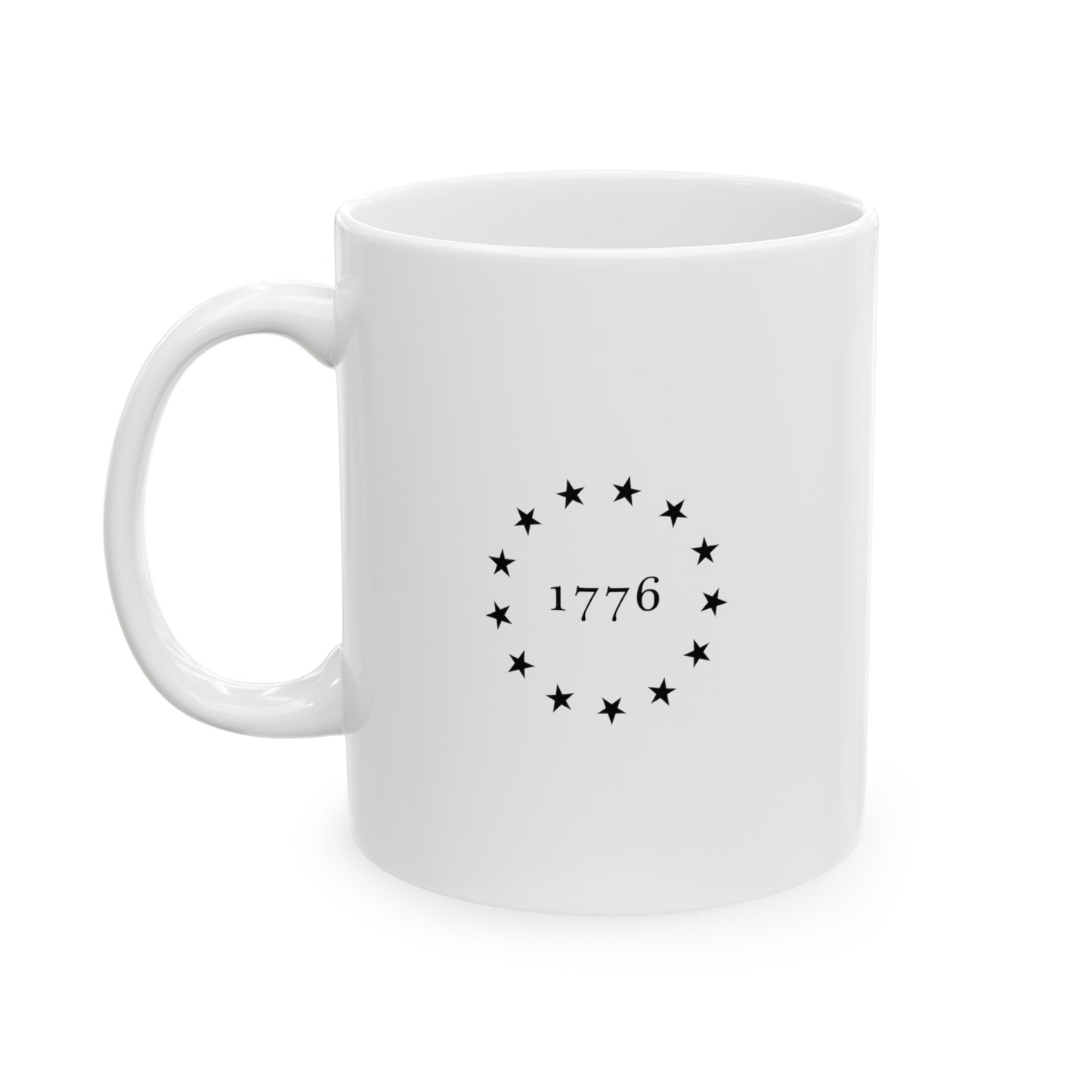 1776 HistoryMaps White Ceramic Mug (11oz, 15oz)