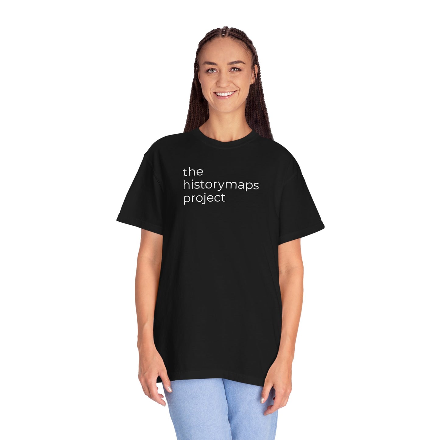 The HistoryMaps Project Unisex Garment-Dyed T-shirt