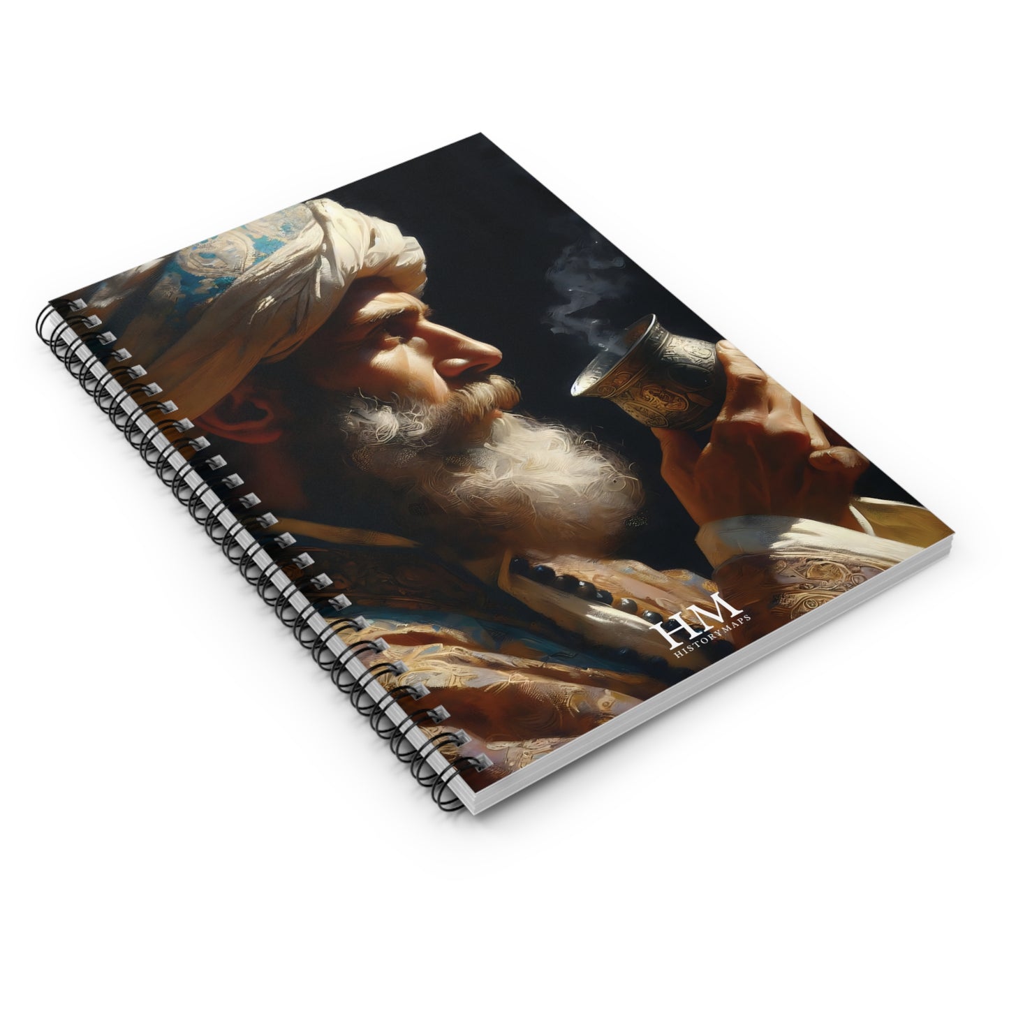 Reflections Over Tea Spiral Notebook - Ruled Line