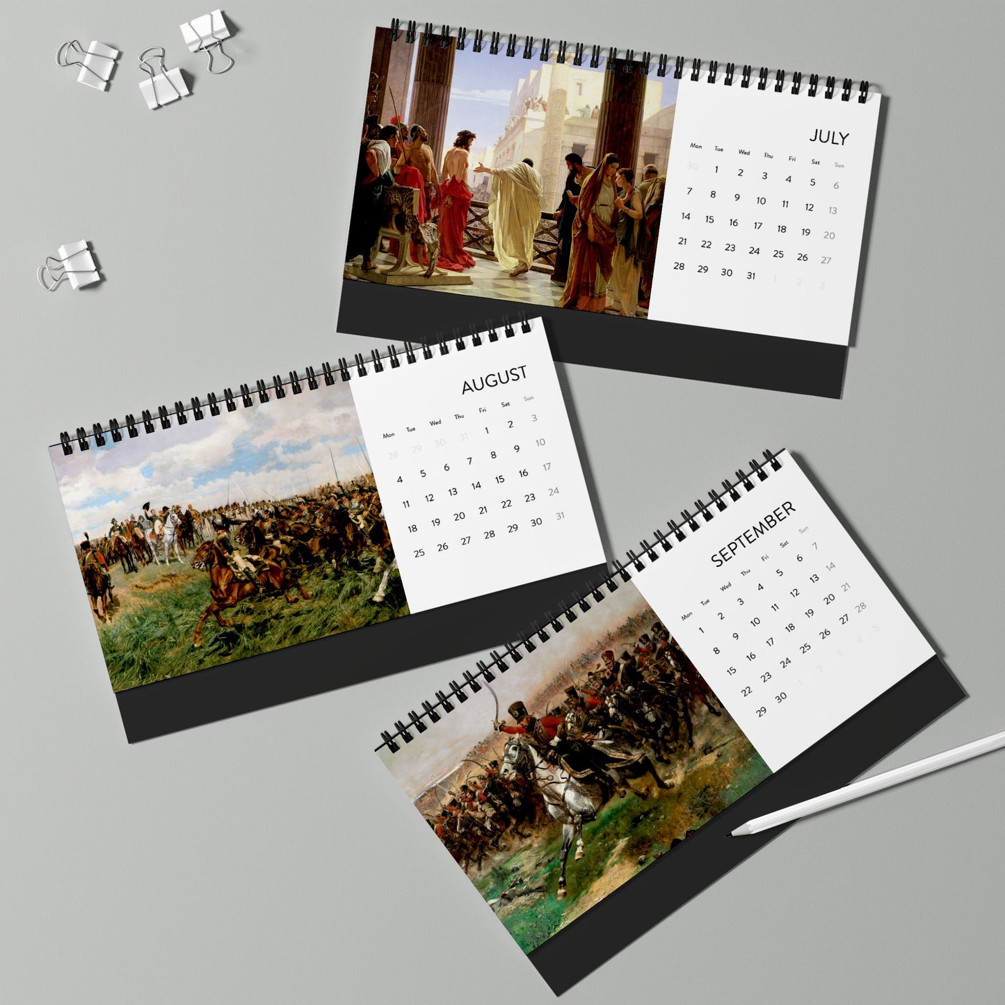 HistoryMaps Desk Calendar 2025