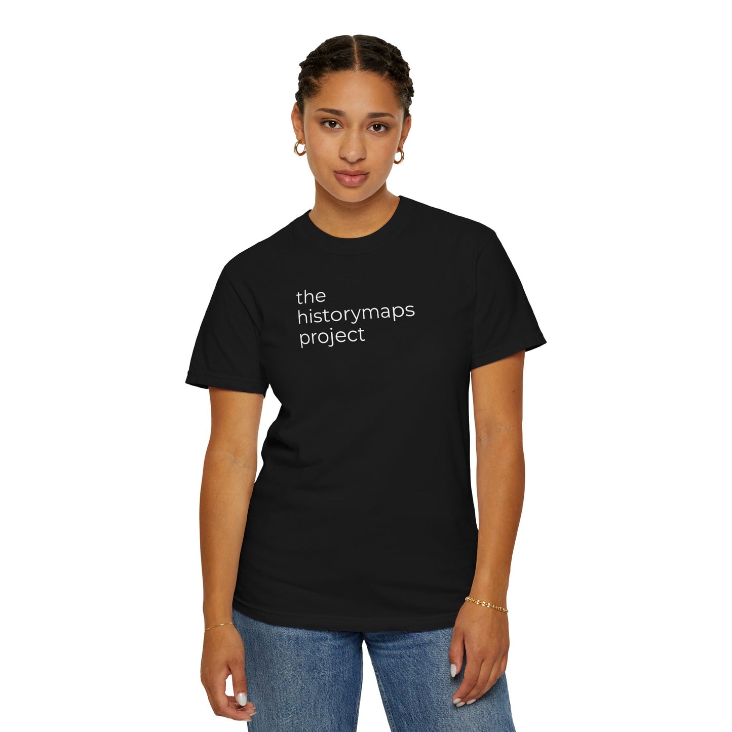 The HistoryMaps Project Unisex Garment-Dyed T-shirt