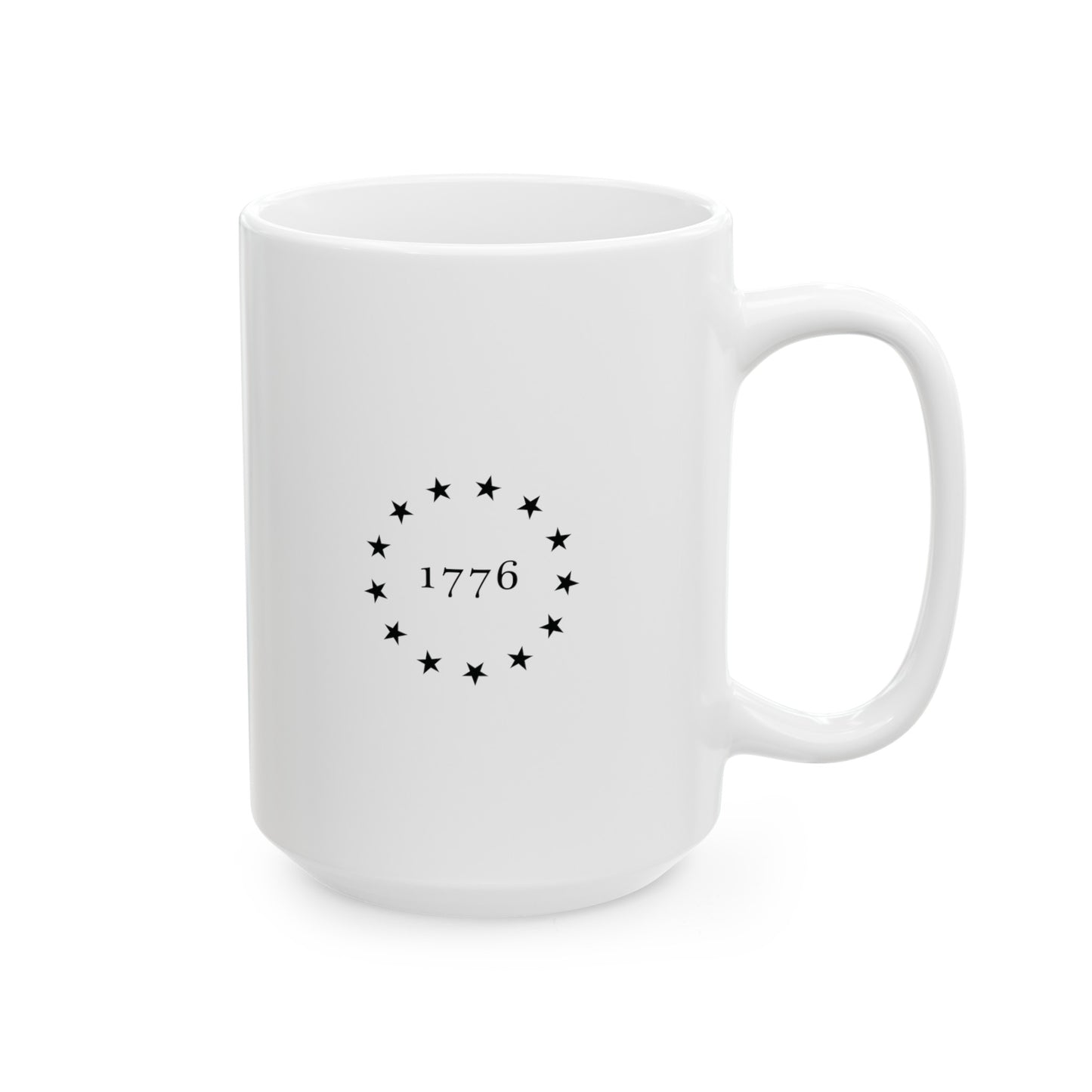 1776 HistoryMaps White Ceramic Mug (11oz, 15oz)
