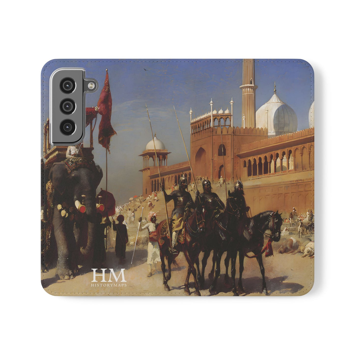 The Great Mogul and His Court Returning from the Great Mosque at Delhi Flip Cases