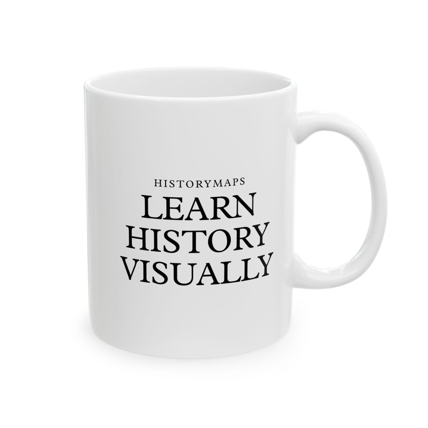 Learn History Visually White Ceramic Mug (11oz, 15oz)
