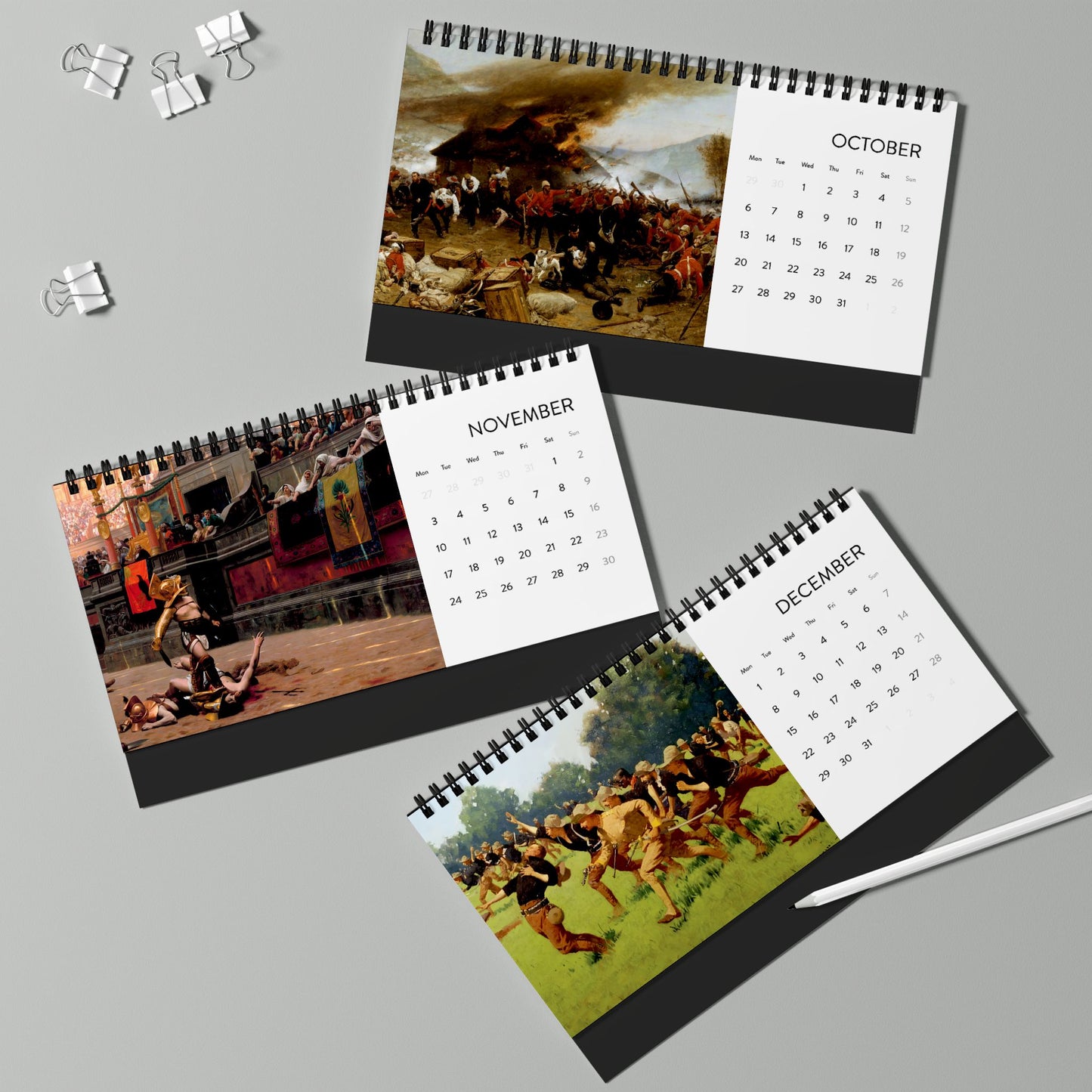 HistoryMaps Desk Calendar 2025