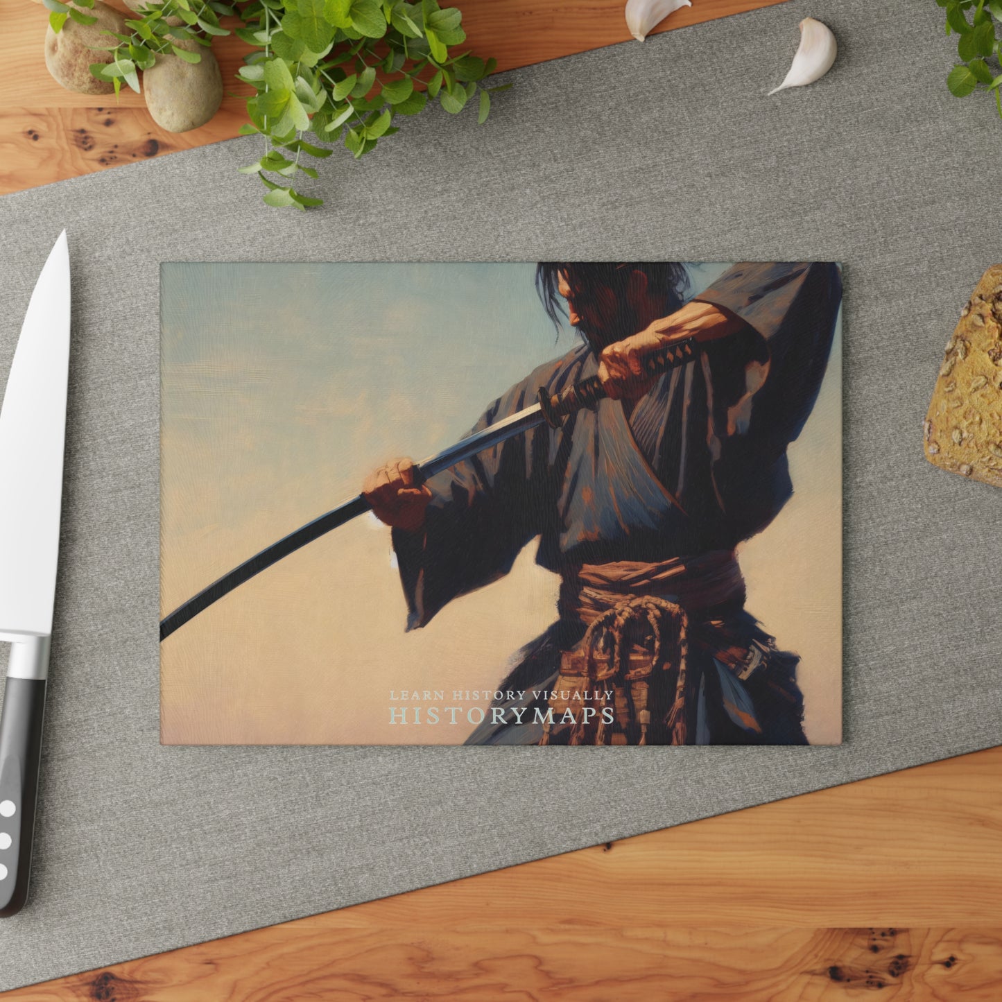 Sword Pratice Glass Cutting Board