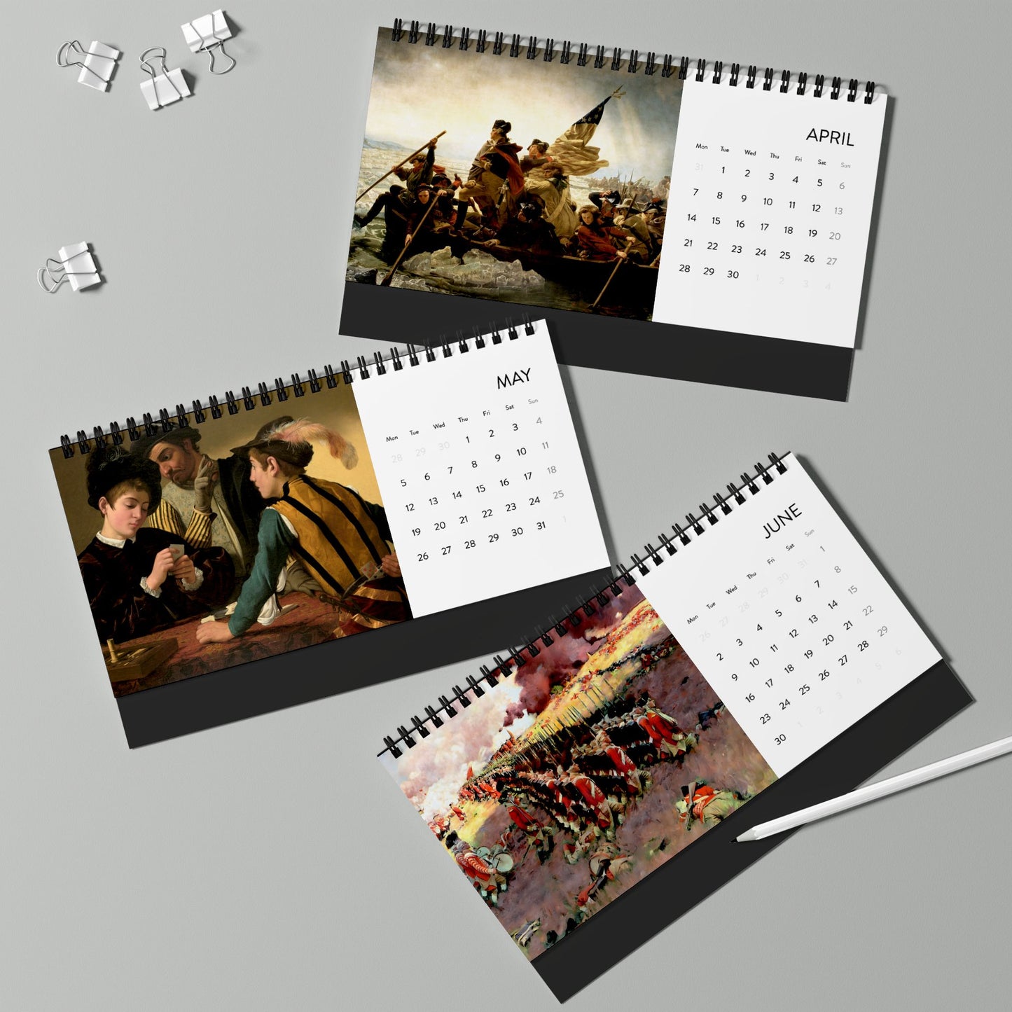 HistoryMaps Desk Calendar 2025