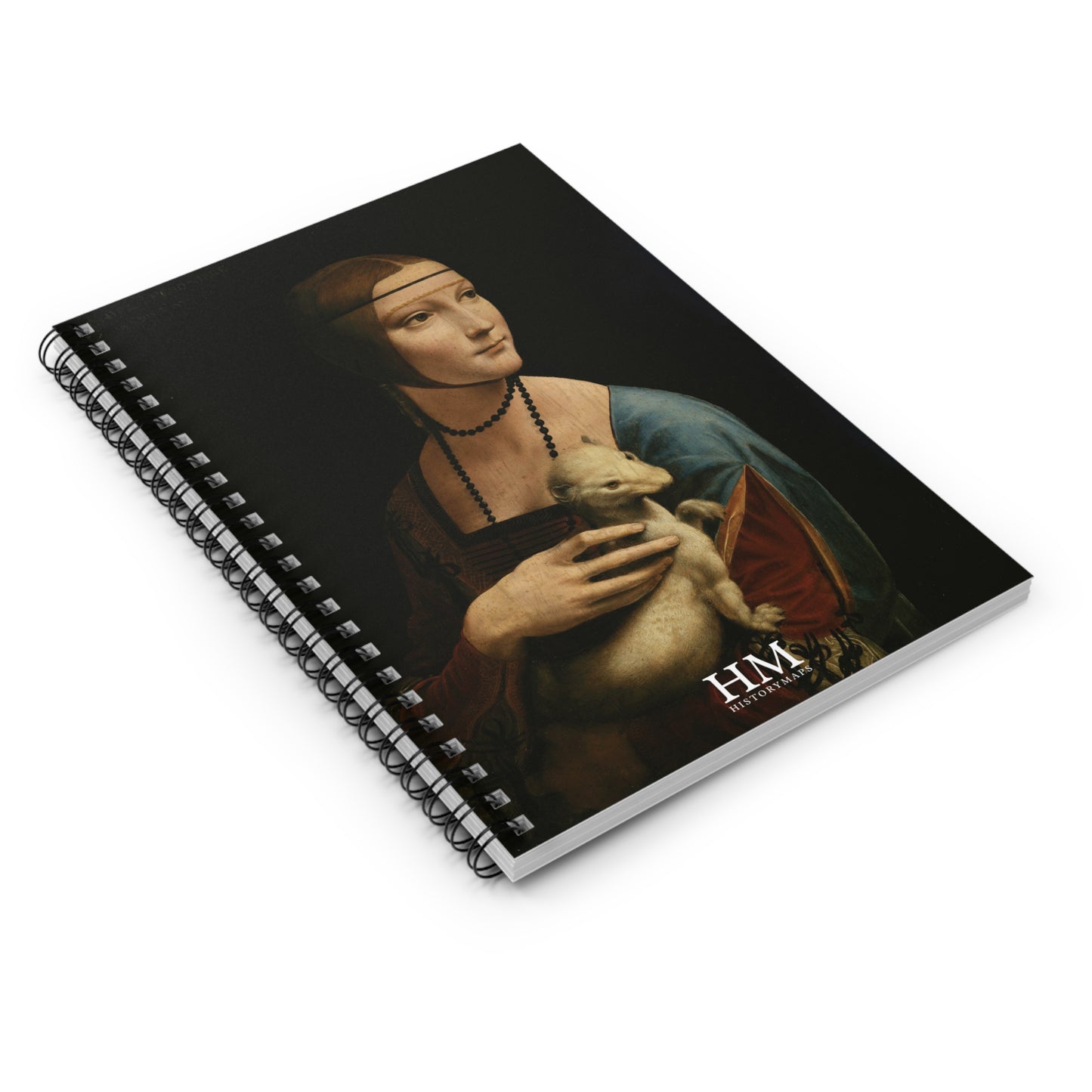Lady with an Ermine Spiral Notebook - Ruled Line