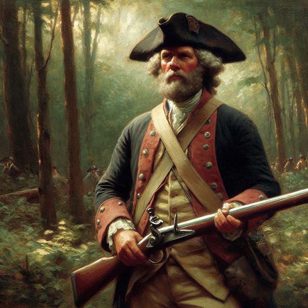 American Revolution Continental Soldier Digital Artwork