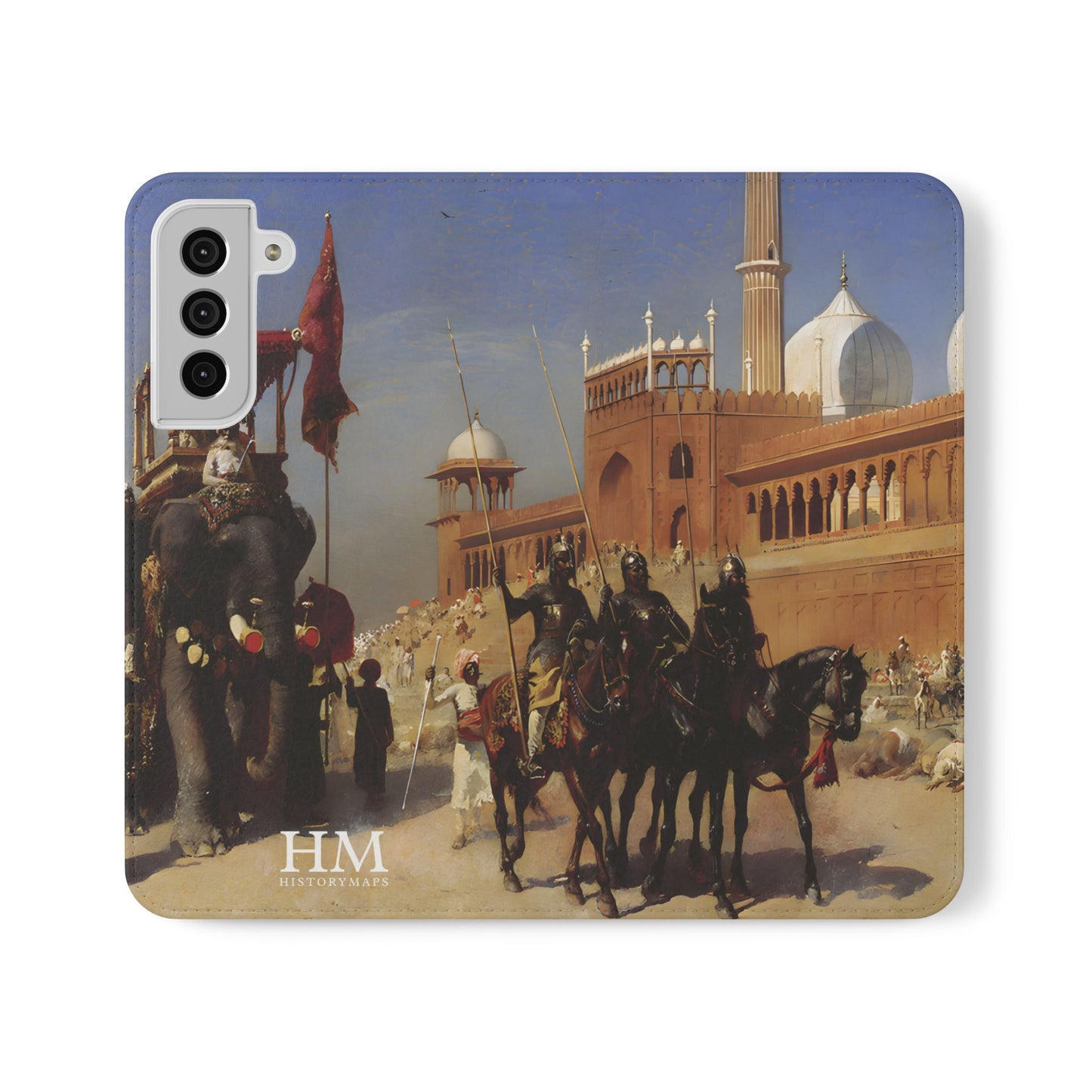 The Great Mogul and His Court Returning from the Great Mosque at Delhi Flip Cases