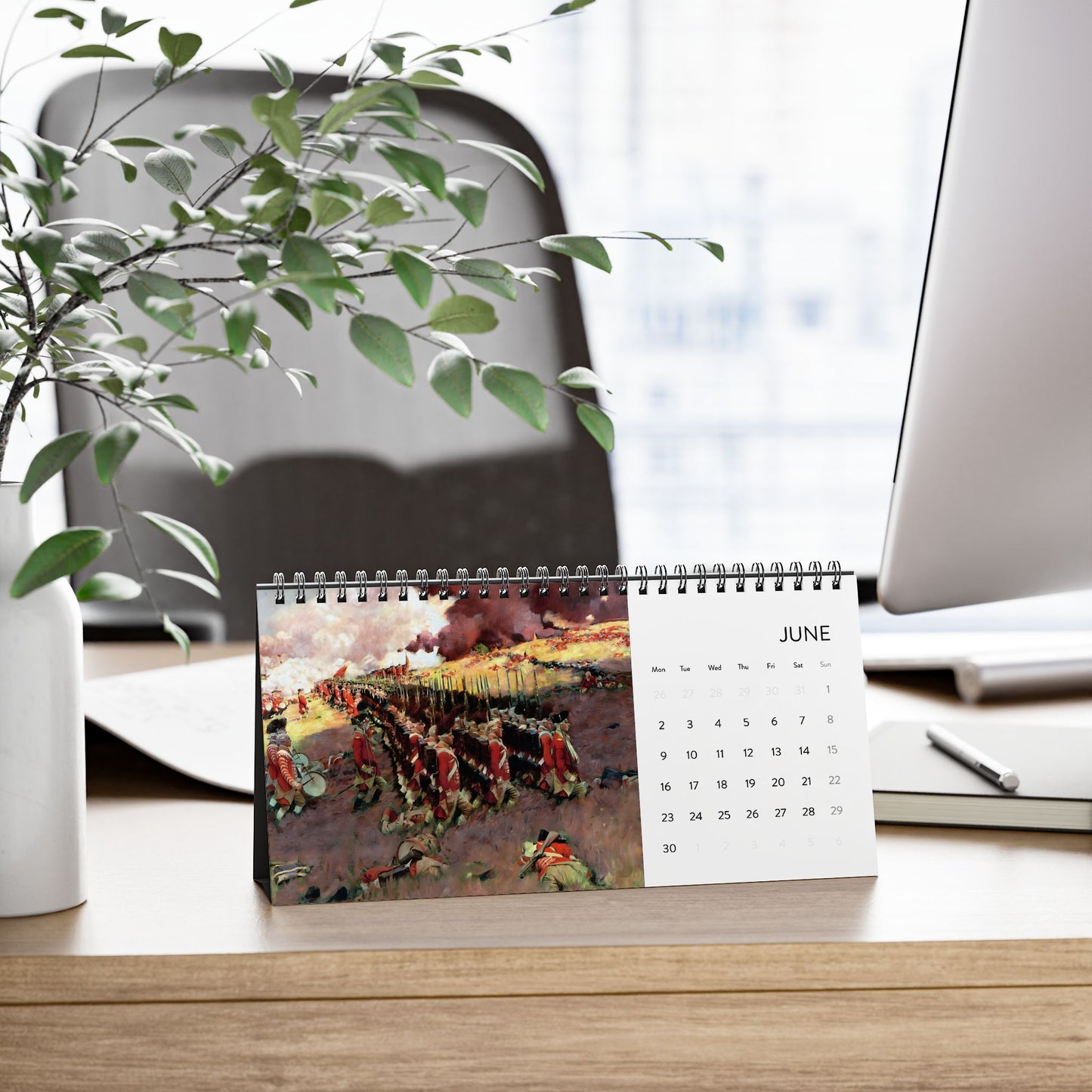 HistoryMaps Desk Calendar 2025