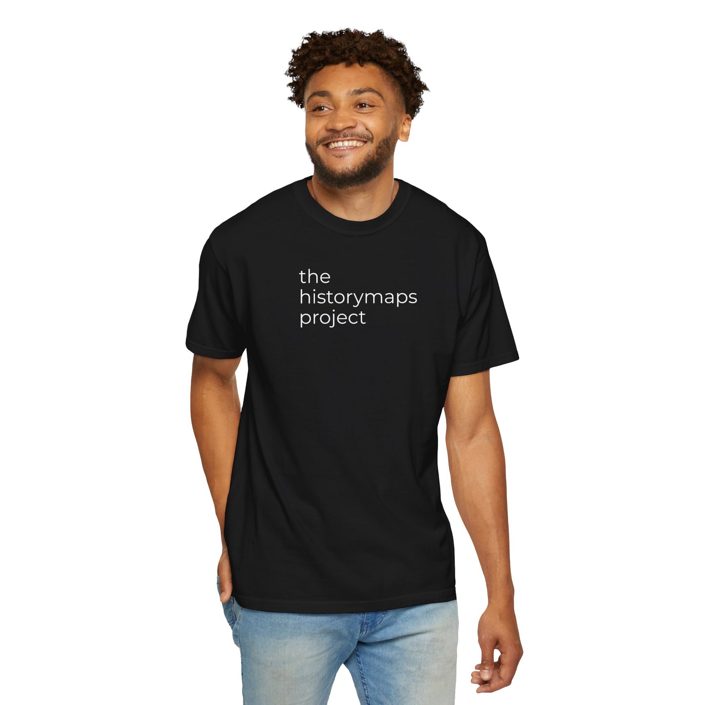 The HistoryMaps Project Unisex Garment-Dyed T-shirt