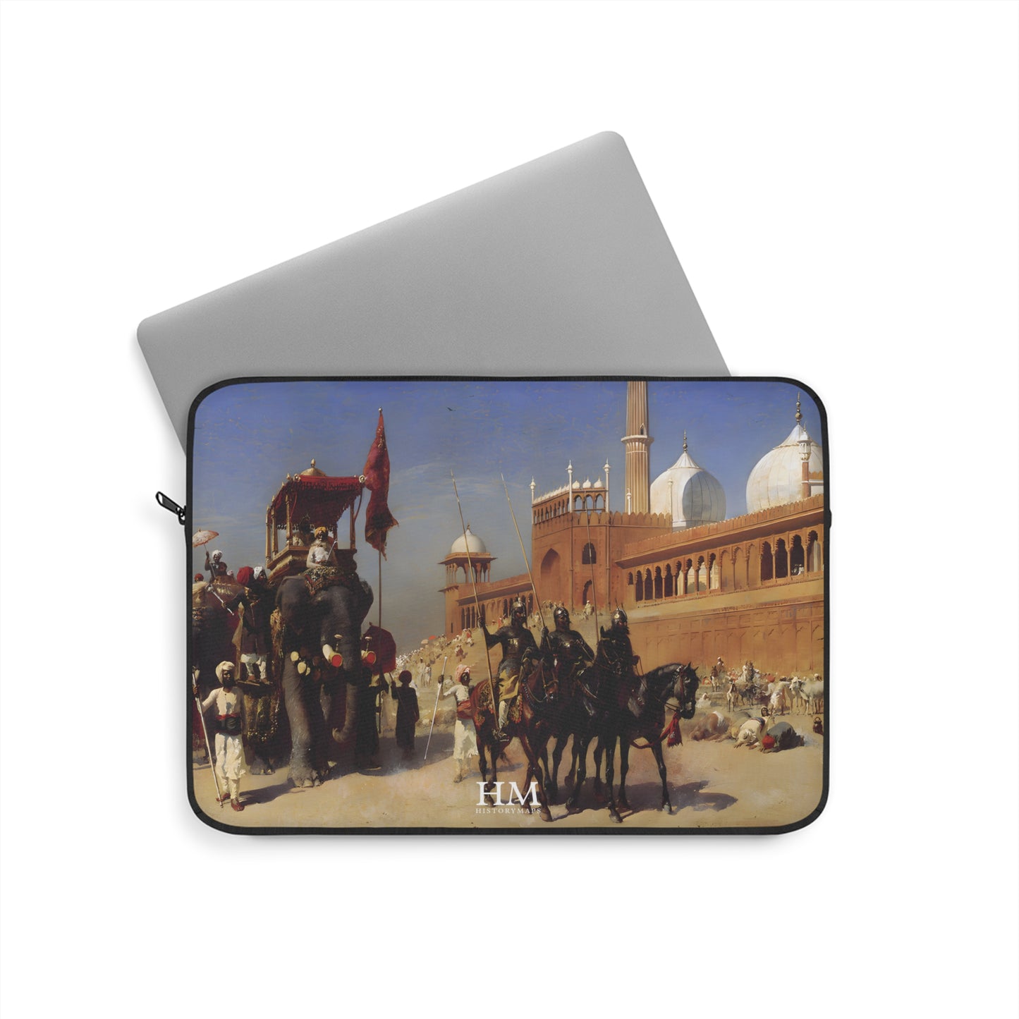 The Great Mogul and His Court Returning from the Great Mosque at Delhi Laptop Sleeve