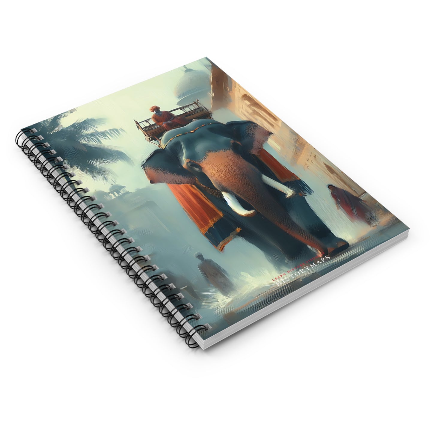 Indian Elephant Spiral Notebook - Ruled Line