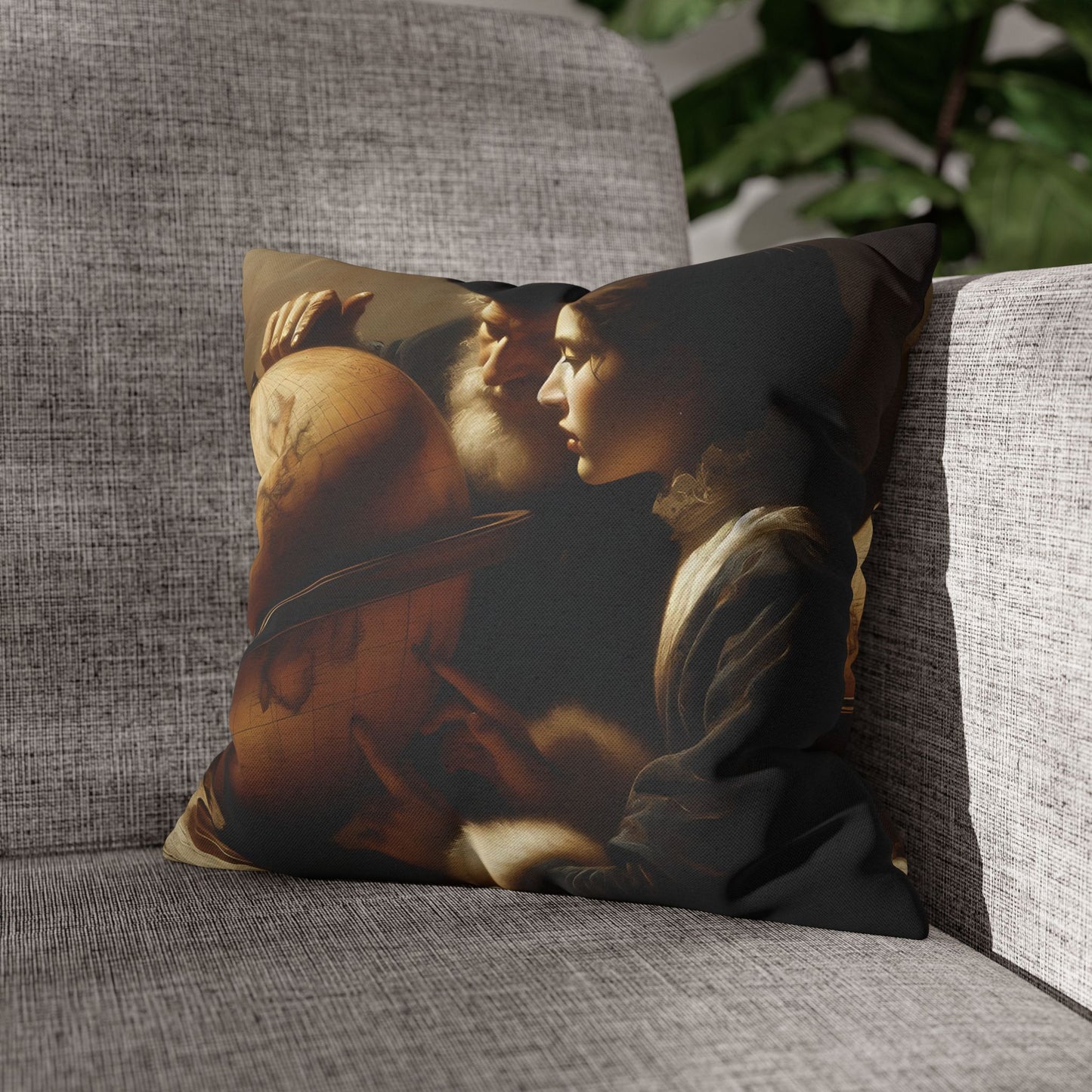 Cartographers Spun Polyester Square Pillowcase