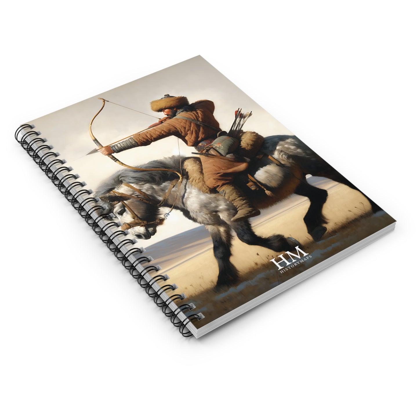 Mongol Warrior Spiral Notebook - Ruled Line