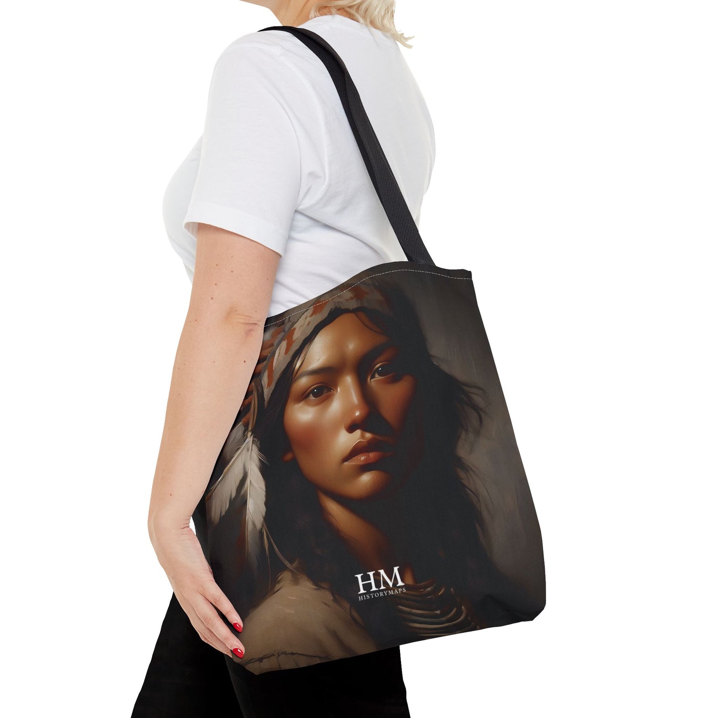 Native American Girl Tote Bag