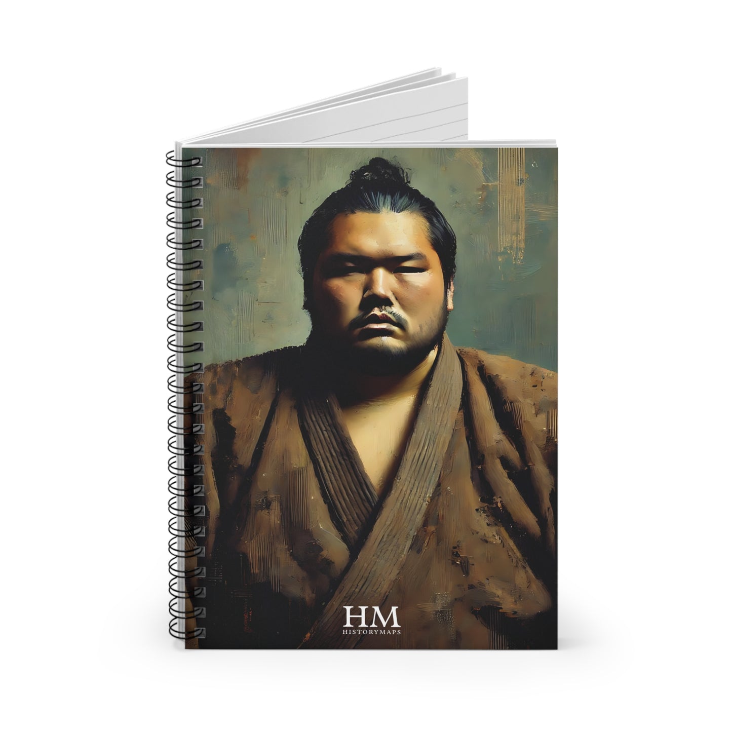 Sumo Wrestler II Spiral Notebook - Ruled Line