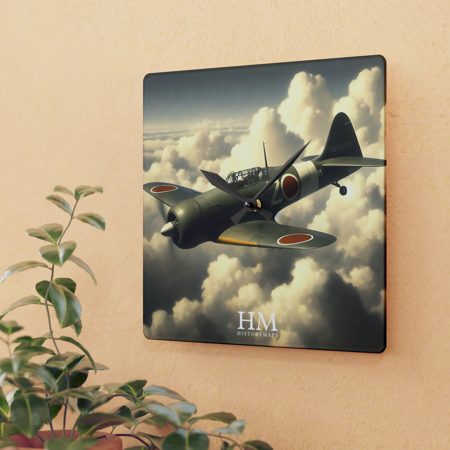 Zero Fighter Wall Clock