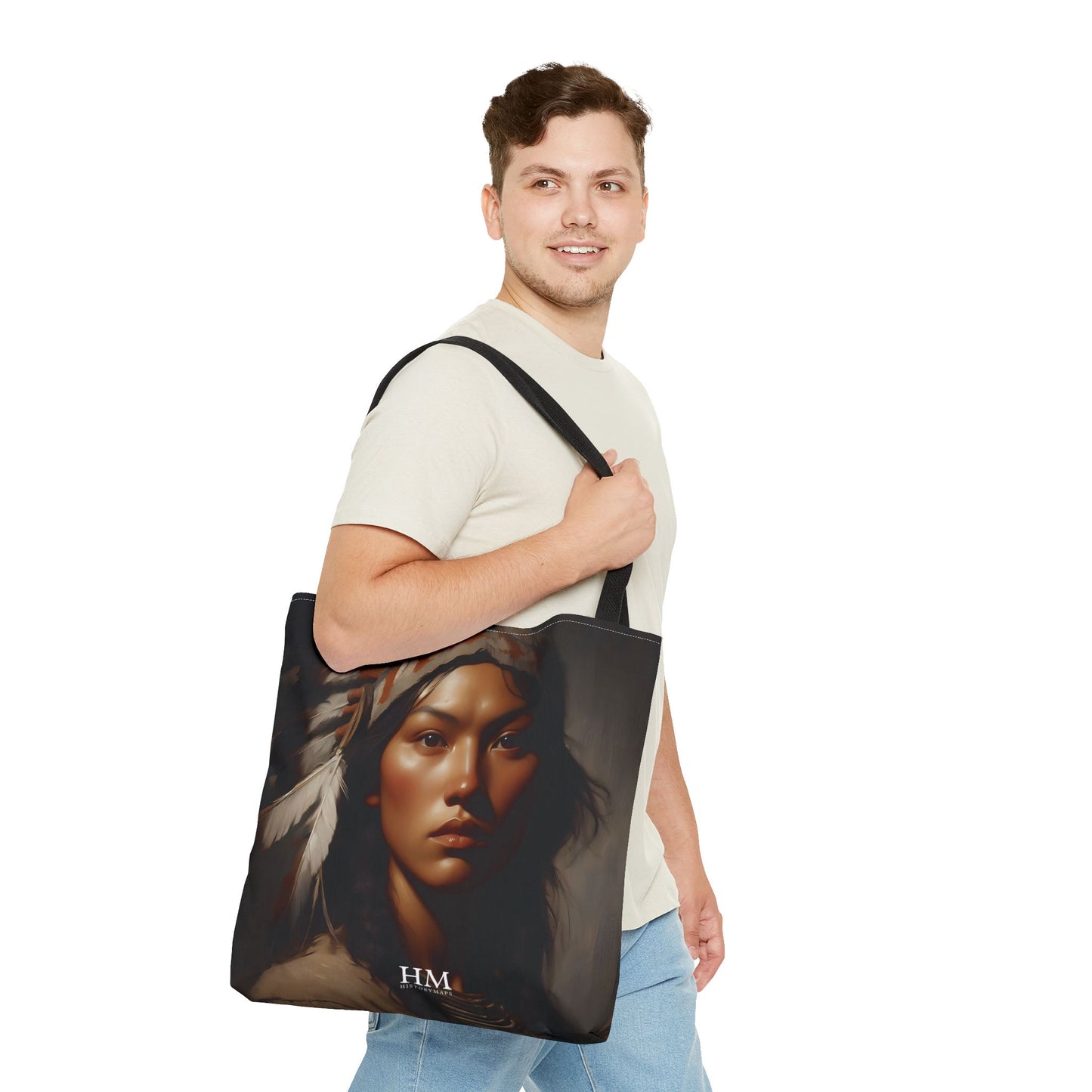 Native American Girl Tote Bag