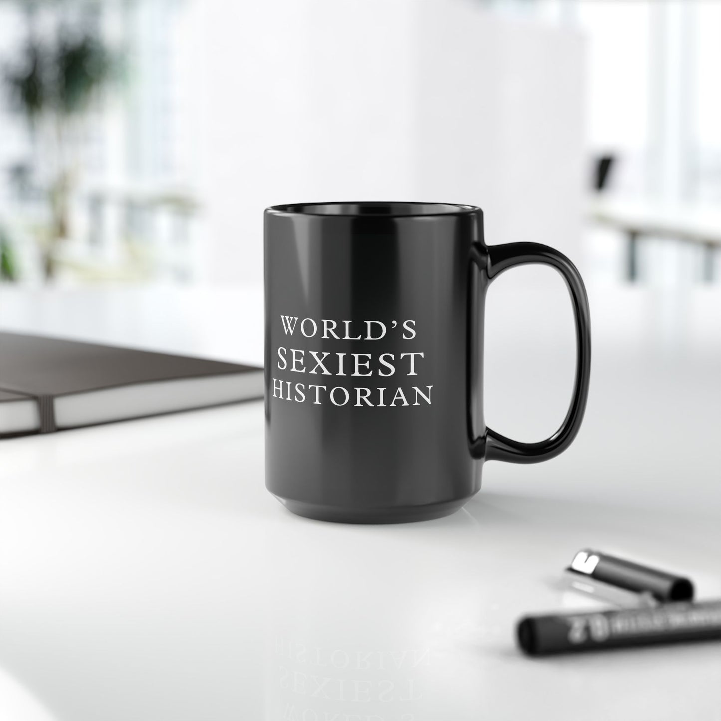 World's Sexiest Historian Black Mug (11oz, 15oz)