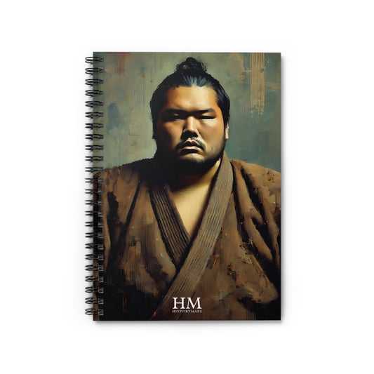 Sumo Wrestler II Spiral Notebook - Ruled Line