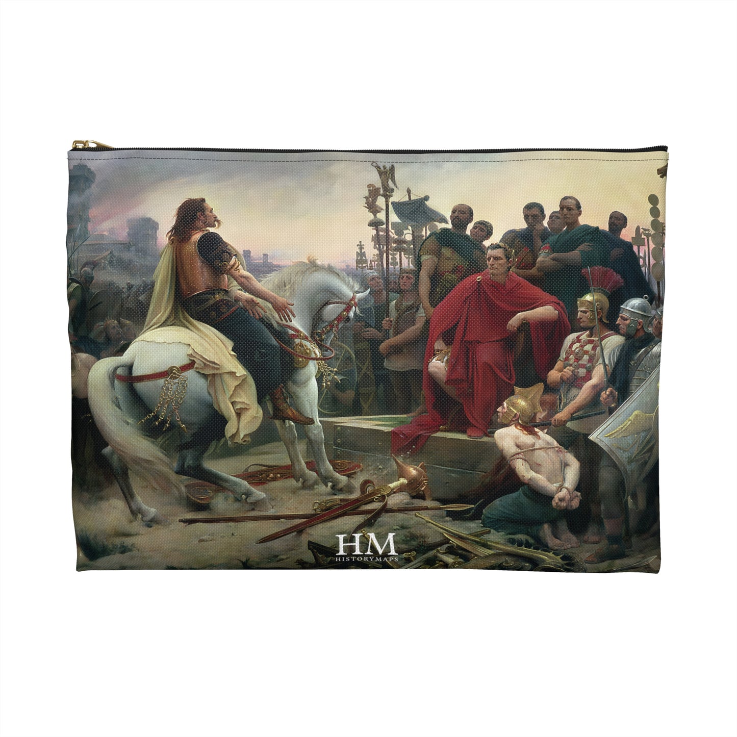 Vercingetorix throws down his arms at the feet of Julius Caesar Accessory Pouch