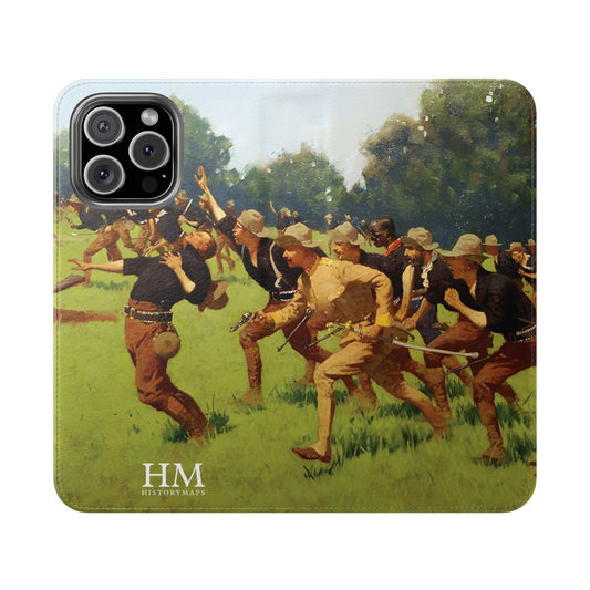 Charge of the Rough Riders at San Juan Hill Flip Cases