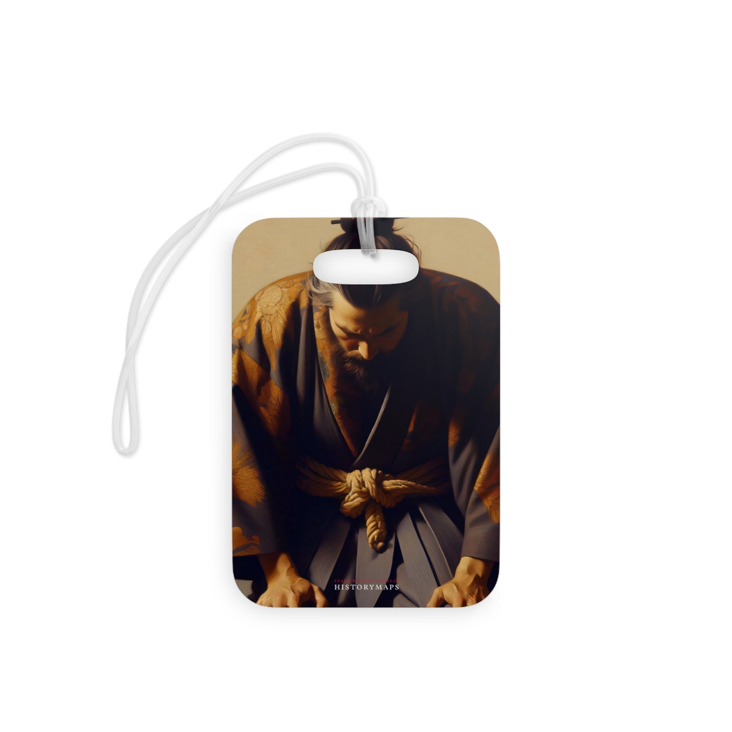 Man in Kimono Bowing Luggage Tags