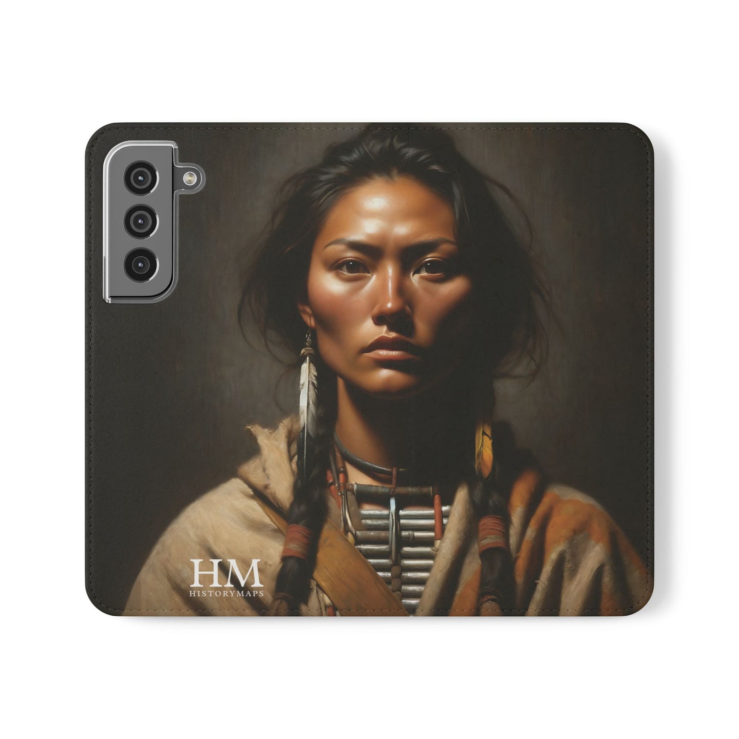 Native American Girl Flip Cases