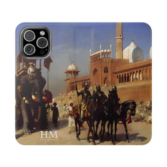 The Great Mogul and His Court Returning from the Great Mosque at Delhi Flip Cases