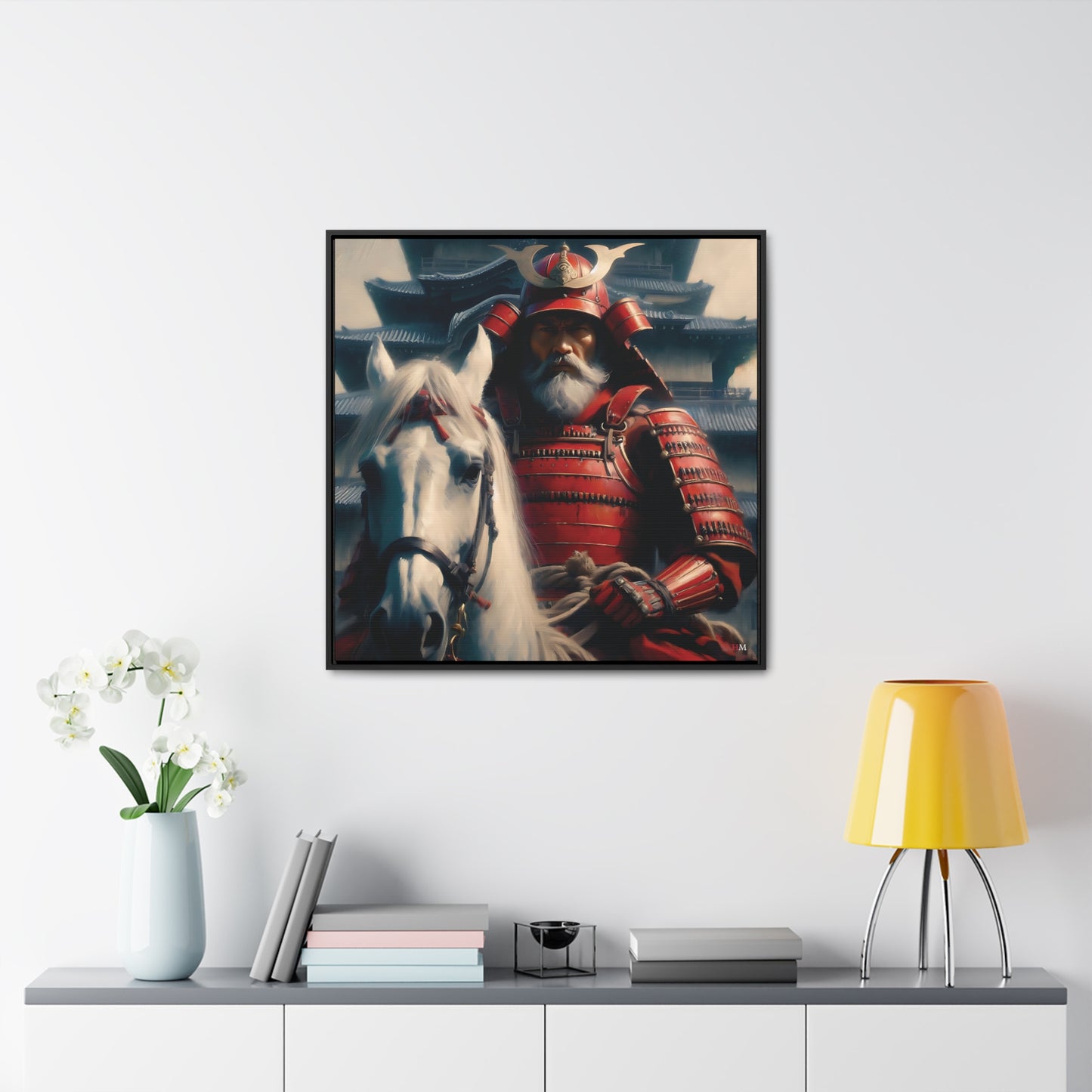 Shogun and Samurai Canvas Wraps, Square Frame 13