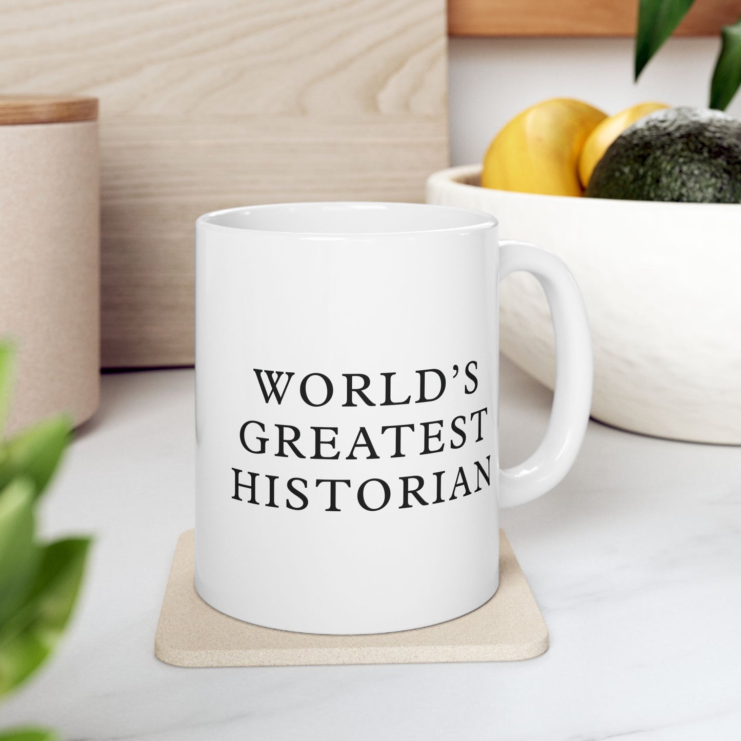 World's Greatest Historian White Ceramic Mug (11oz, 15oz)