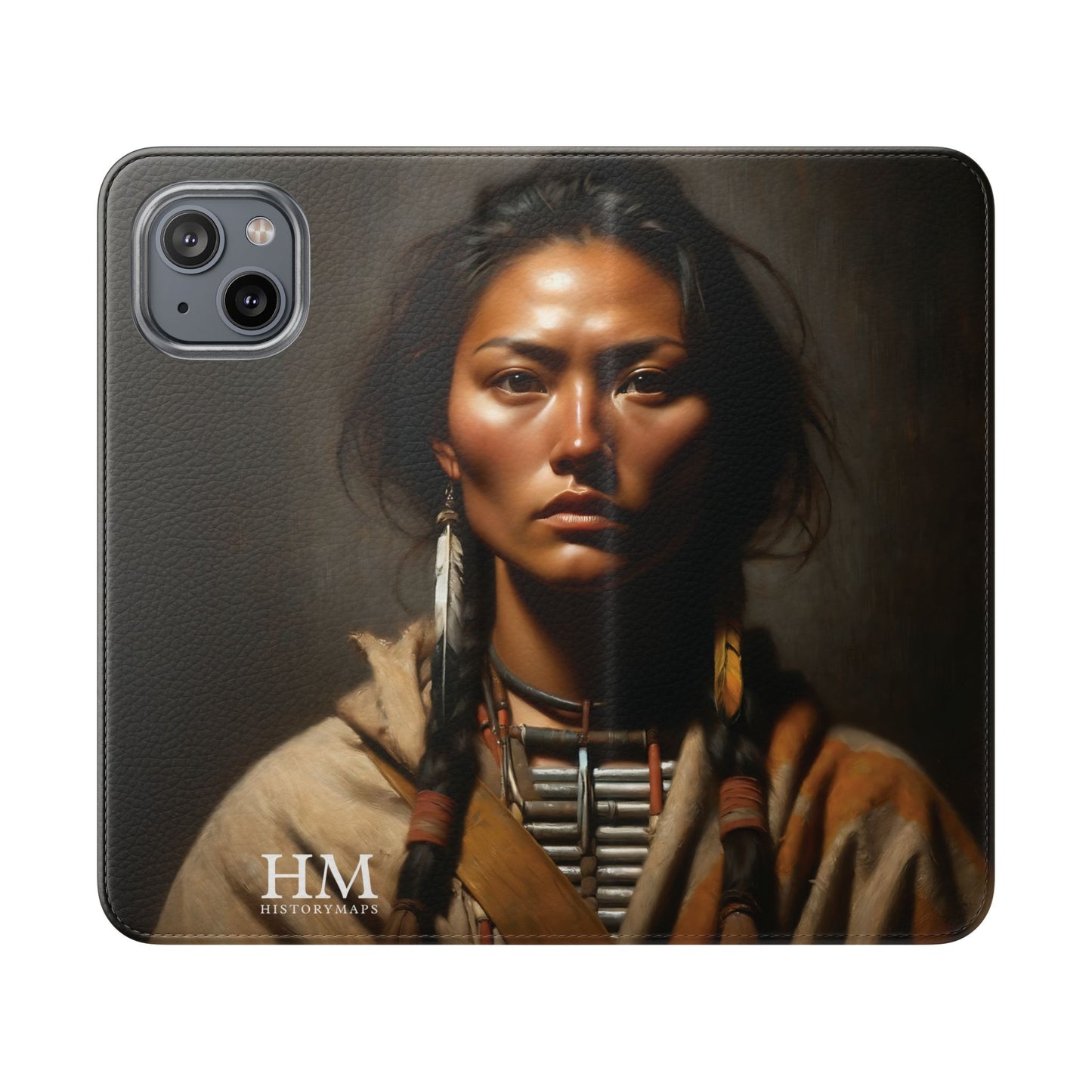 Native American Girl Flip Cases